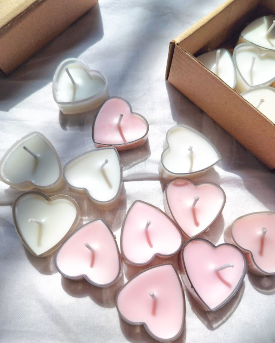 Tealight Candles- Heart shaped tealight candles