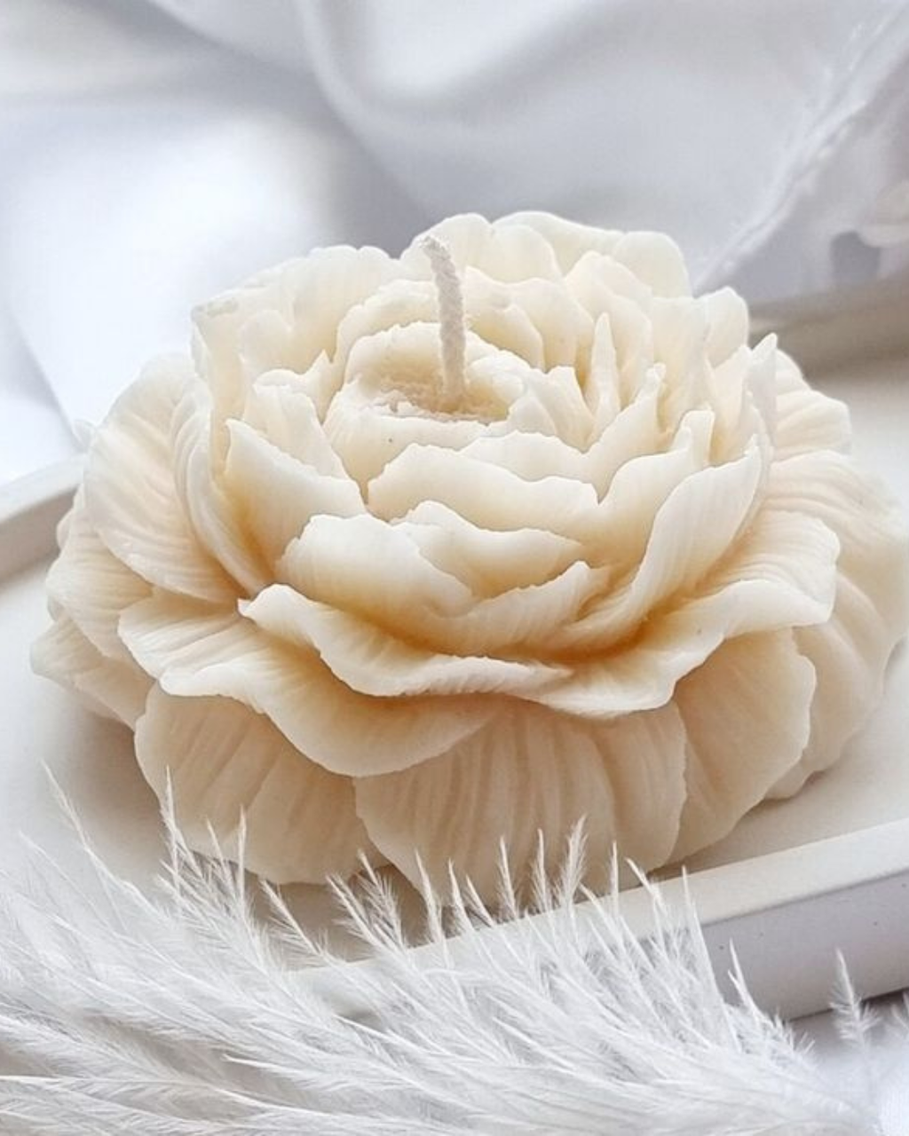 Peony Flower Candle- Scented Candle