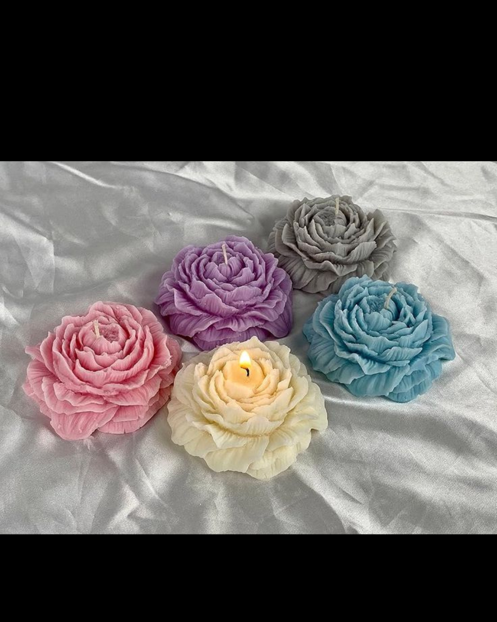 Peony Flower Candle- Scented Candle