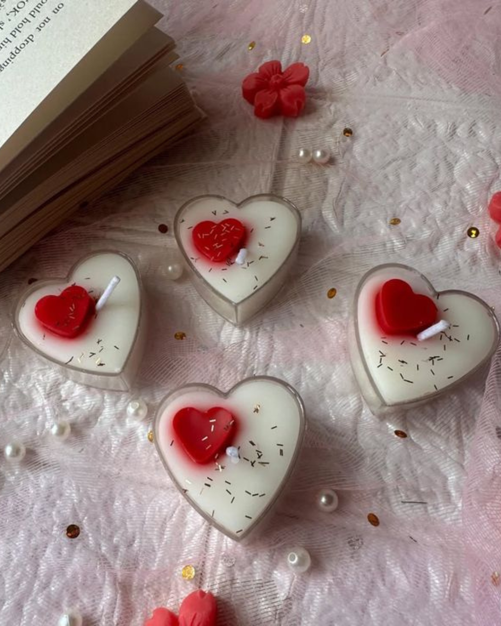 Tealight Candles- Heart shaped tealight candles